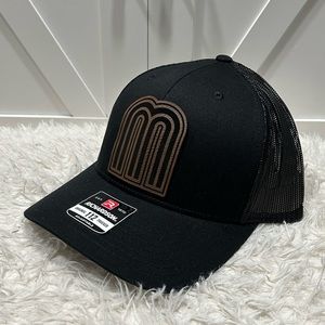 Laser engraved Mexico letter M trucker Richardson 112 hat.